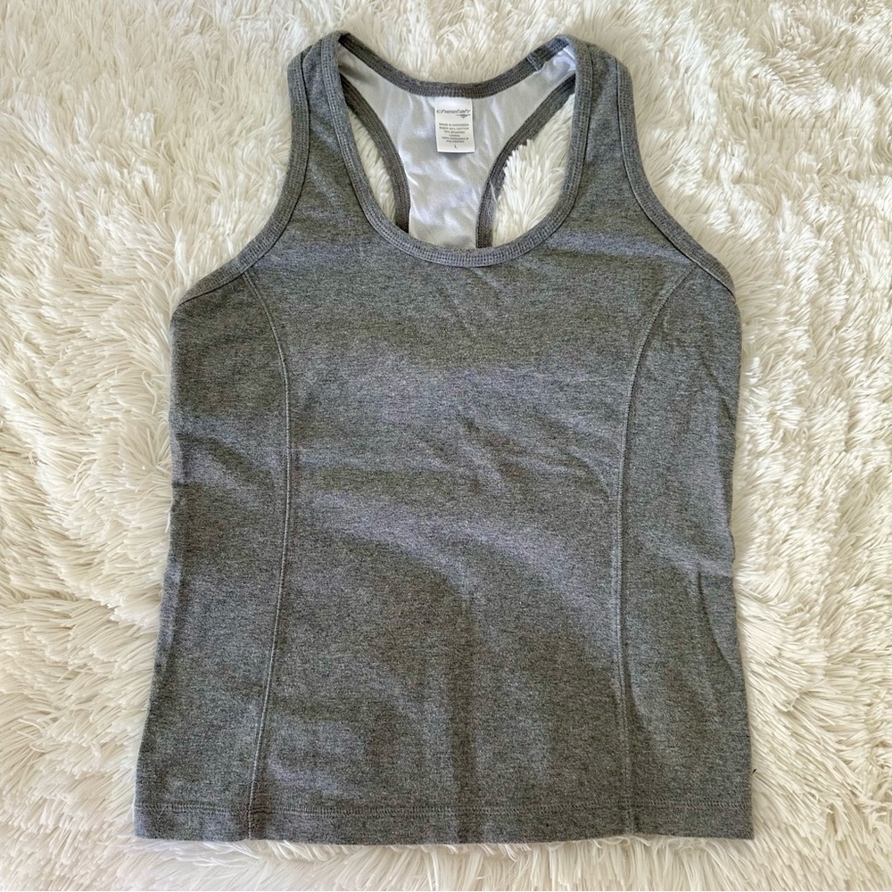 Cheetah Women’s Gray Athletic Tank Top Size: Large